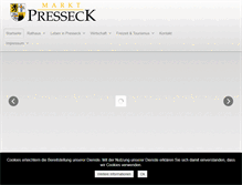 Tablet Screenshot of presseck.de